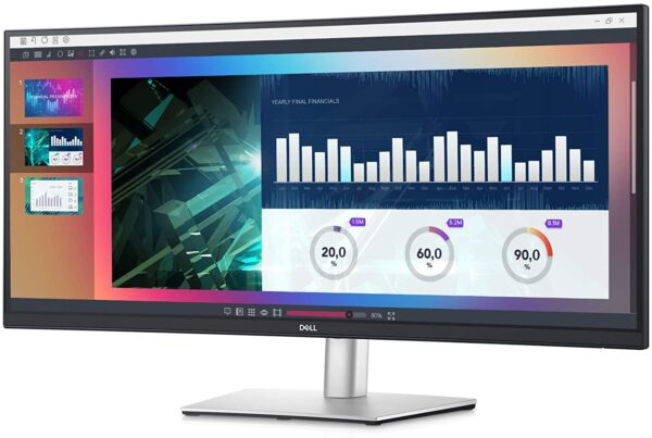 Dell Ultrawide 34"curved Usb-c Monitor P3421w Ips 99% Srgb 60hz 1440p