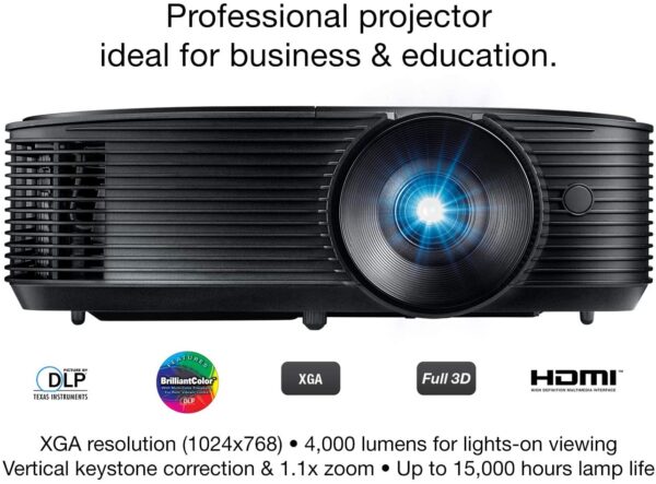 71tRx7RTnWL._AC_SL1300_ Optoma X343 Xga 1024x768 Resolution,3600 Lumens
