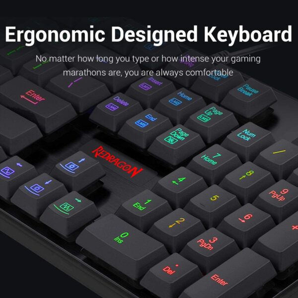 Reddragon 7 Color Backlit Gaming Keyboard K 509 Dyaus