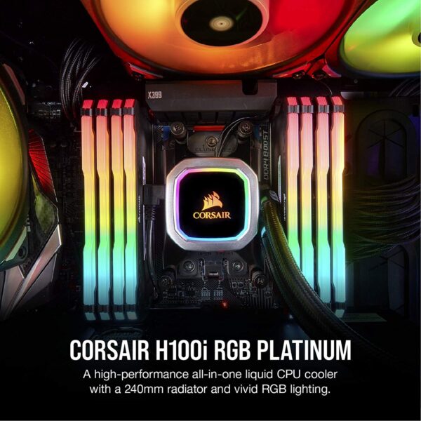 8149VRRMHcL._AC_SL1500_ Corsair H100i-hydro Series Rgb Platinum 240mm Liquid Cpu Cooler