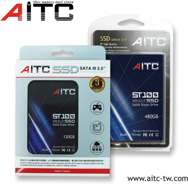 Aitc St100 Sata Ssd 2.5 1tb 560/500mbps Speed 3d Nand Technology