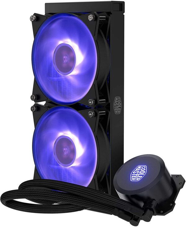 81rF8M4Gi8L._AC_SL1500_ Cooler Master Cpu Fan (cm Master Liquid Lite 240p Rgb Dual Fan)-1yr.wa