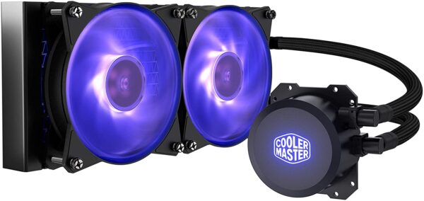 81uZ9vB1bJL._AC_SL1500_ Cooler Master Cpu Fan (cm Master Liquid Lite 240p Rgb Dual Fan)-1yr.wa
