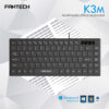 Fantech K3m Ultra Slim Wired Office Keyboard With 87 Keys For Notebook