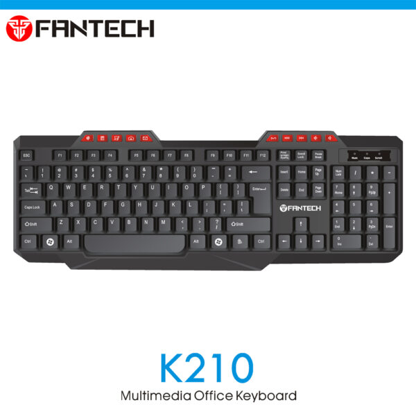 Fantech K210 Multimedia Office Keyboard- 1yr.warranty