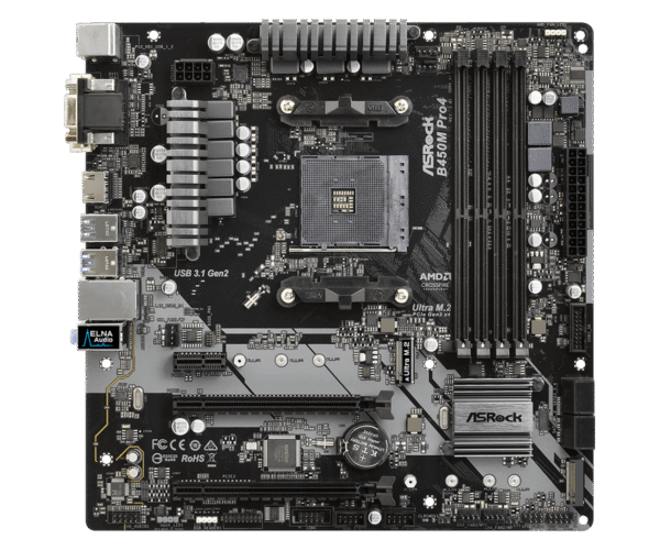 Asrock Motherboard Model No: B450m Pro4-f With 3 Years Warranty