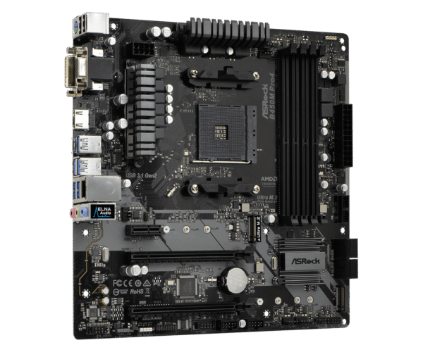 Asrock Motherboard Model No: B450m Pro4-f With 3 Years Warranty