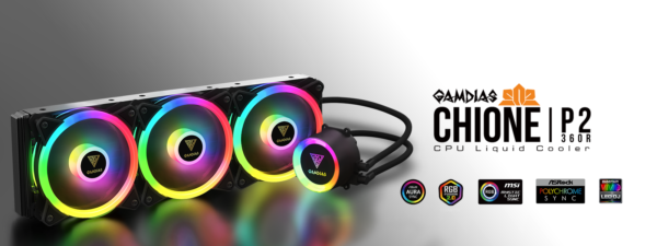 Gamdias Chione P2-360r Liquid Cooler 3 Fan With 2 Years Warranty
