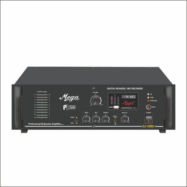 DJ - 1200U-1400x1400 Mega Dj 1200u Zone Selector & Booster Amplifiers 1 Year Warranty