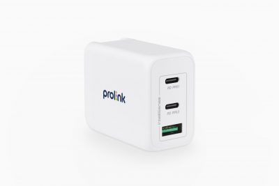 Prolink Ptc26001 2-port Usb Wall Charger With Type-c 60w With 1yr. War