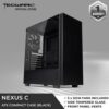 Tecware Computer Gaming Case Nexus C Black Color With 3 Fan