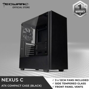 Tecware-nexus-C-Black1-500x500-1 Tecware Computer Gaming Case Nexus C Black Color With 3 Fan