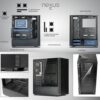 Tecware Computer Gaming Case Nexus C Black Color With 3 Fan