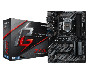 Z390 Phantom Gaming 4(L1) Asrock Z390 Phantom Gaming 4/4kx2k/4300mhz+ Support 3 Years Warranty