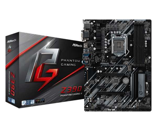 Asrock Z390 Phantom Gaming 4/4kx2k/4300mhz+ Support 3 Years Warranty