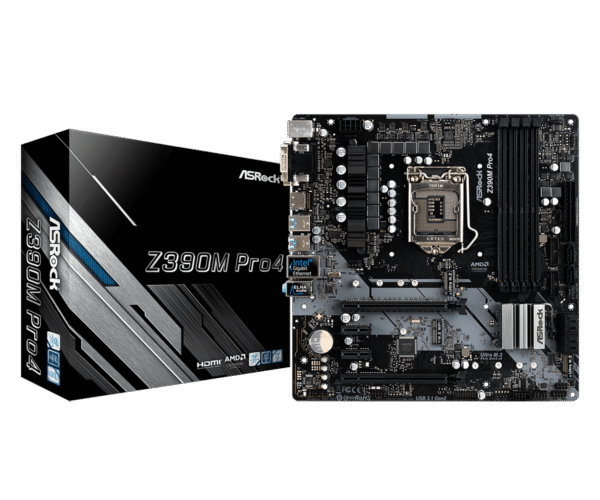 Asrock Z390 Pro4 /8th & 9th/1151/4300mhz+ Ram Support/7.1 Support
