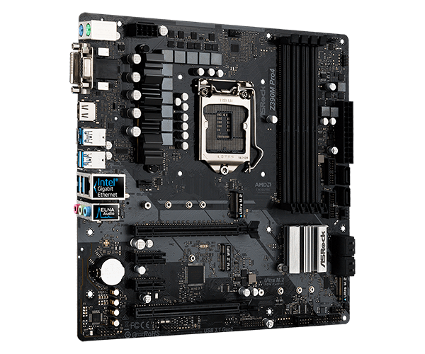 Asrock Z390 Pro4 /8th & 9th/1151/4300mhz+ Ram Support/7.1 Support