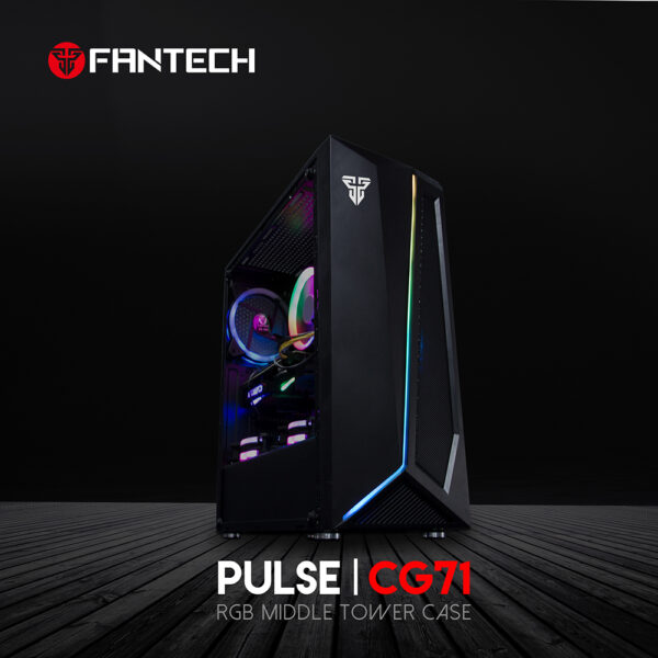 c97a4c7d Fantech Pulse Cg71 Rgb Middle Tower Case-black