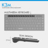 Fantech K3m Ultra Slim Wired Office Keyboard With 87 Keys For Notebook