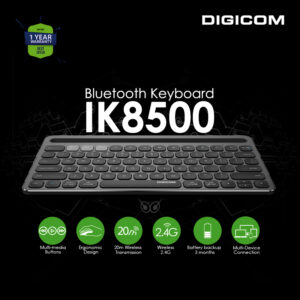Digicom Dg-ik885 Multi-device Medal Body Bluetooth Keyboard