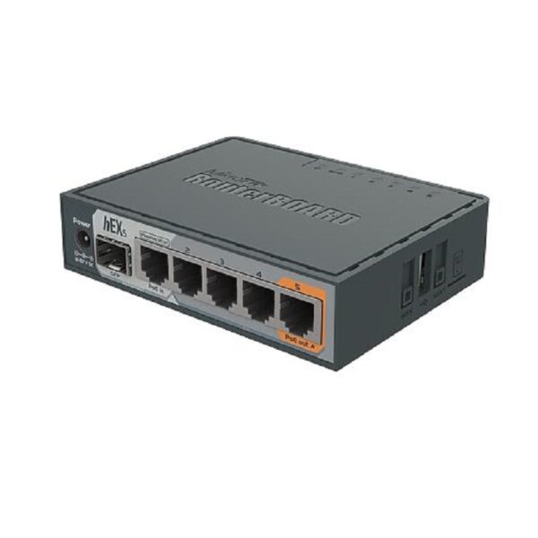 Mikrotik Hex S Router Board Rb760igs 5x Gigabit Ethernet, 1 Fiber, Sfp