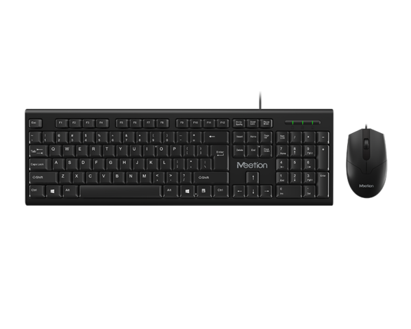 16335887623359 Meetion Pc Computer Keyboard And Mouse C100 For Mac Windows Linux Os