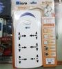 Micro High Quality Extension Cord 6 Socket With Single Switch Mps 261a