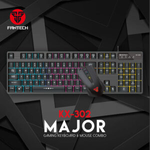 35448fec Fantech Kx-302 Major Gaming Keyboard And Mouse Combo