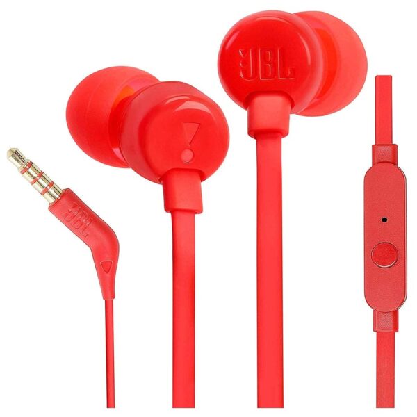 Jbl Headphone Jbl T110 Red