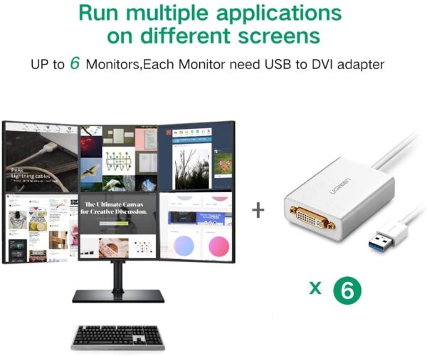 Ugreen Usb To Vga External Video Card Graphic Adapter ( Genuine)