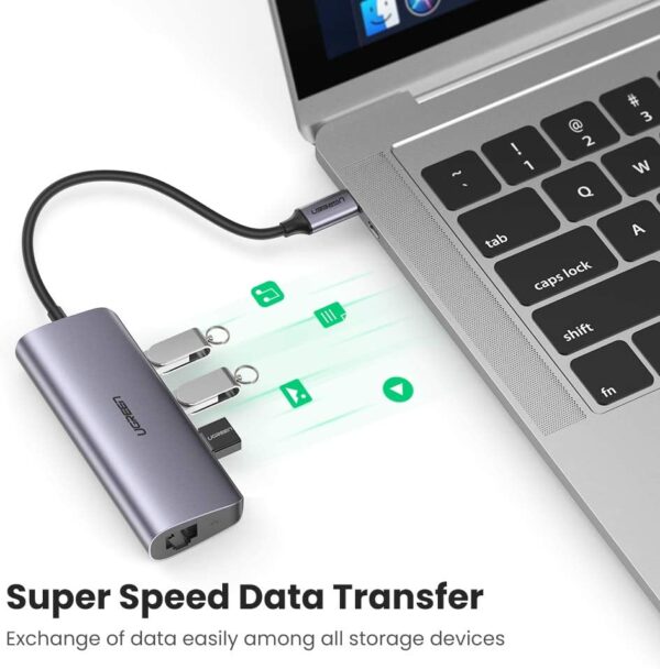 61roz9eJgFL._AC_SL1001_ Ugreen Type C To 3 Usb Hub+ Gigabit Converter