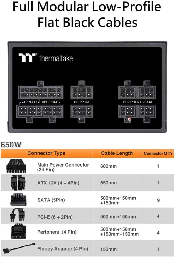 Thermaltake Toughpower Tf1 1550watt 80+titanium With 1yr Full Wrnty.