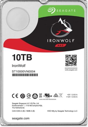 Seagate Ironwolf (for Server/ Nas Hardisk) Model No.st10000vn004 10tb