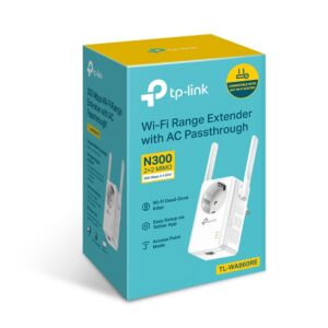 TL-WA860RE_EU_6.0_05_normal_1623232184847s Tp-link Tplink Tplink 300mbps Wi-fi Range Extender With Ac Passthrough