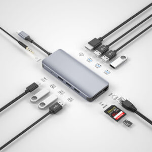 Wiwu Alpha 12in1 Type C Hub Usb3.0*3 Usb2.0*3 Hdmi*1 Rj45*1+s D*1+tf*1