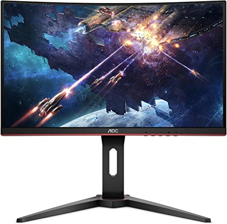 91Z7LP4LS3L._AC_SY450_ Aoc C24g1 24" Curved Frameless Gaming Monitor, Fhd 1080p, 144hz 1ms