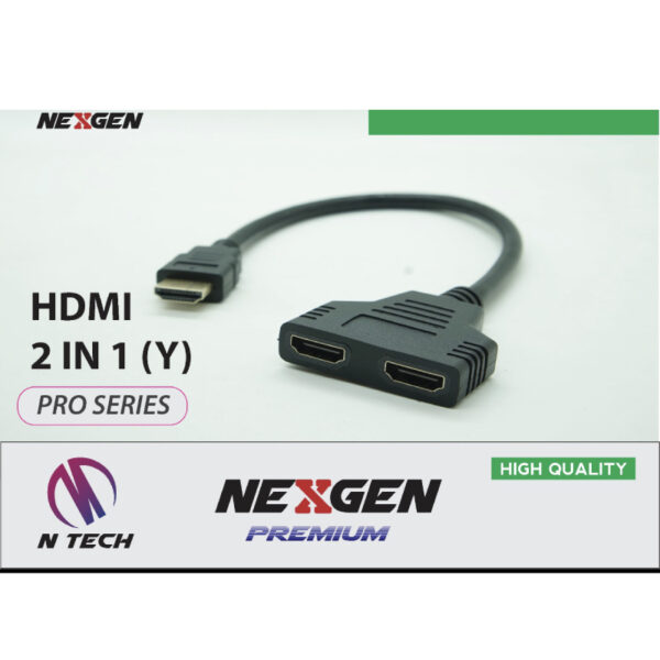 Nexgen 1 In 2out (y) Hdmi Splitter 0.25 Meter Pro Series