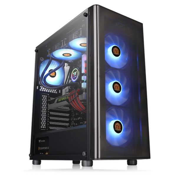 200_1 Thermaltake Versa J25 Tempered Glass RGB Edition Mid-Tower Chassis