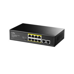 FS1010P_2 Cudy FS1010P 8-Port 10/100M PoE+ Switch with 2 Uplink Ports