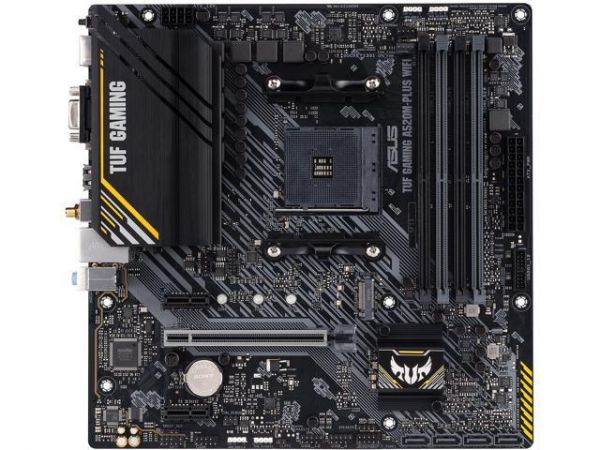 a520m_3 Asus TUF Gaming A520M-Plus - Ryzen AM4 micro ATX motherboard w/ M.2 support, Aura Sync RGB lighting support