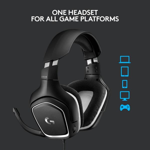 g332_1 Logitech G332 SE Stereo GAMING Headset Black/White