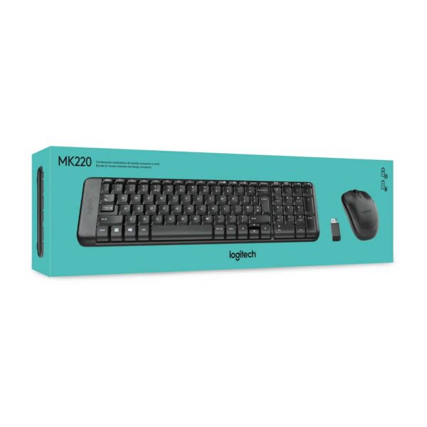 LOGITECH MK220 WIRELESS KEYBOARD AND MOUSE COMBO SET