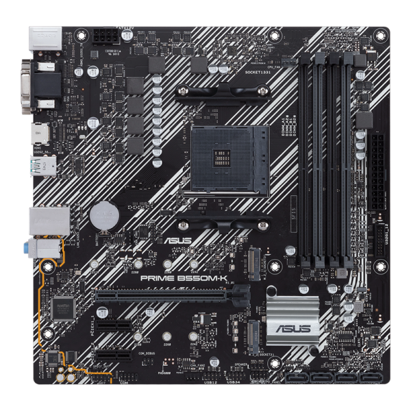 prime_b550_4 Asus Prime B550M-K Gaming Motherboard - AMD B550 (Ryzen AM4) micro ATX motherboard with dual M.2, PCIe 4.0