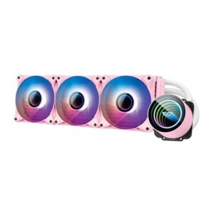 product-1025438 Darkflash DX-360 Pink V2.6 ARGB 360mm Liquid CPU Cooler Support Intel LGA 1700/1200/1151/2011 AMD AM5/AM4//AM3+