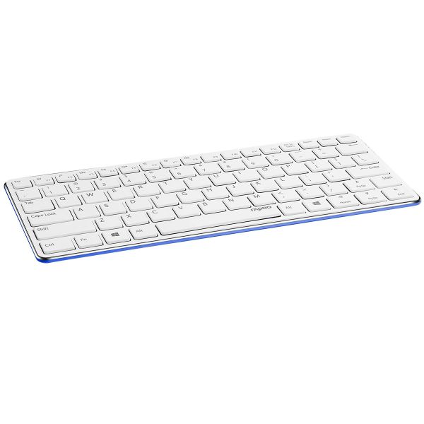 Rapoo E6350 Anodized Aluminum Bluetooth Mini Keyboard - Works with Laptop, iPad, Tablet, Smartphones