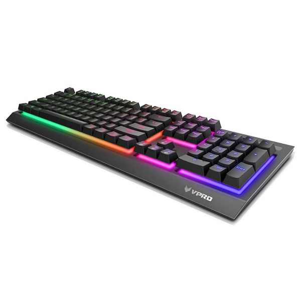 Rapoo V500 Pro Mechanical Gaming RGB Keyboard - Individual Backlit Keys, Spill Resistant