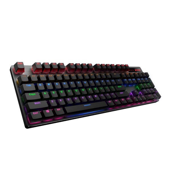 Rapoo V500 Pro Mechanical Gaming RGB Keyboard - Individual Backlit Keys, Spill Resistant
