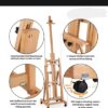 Studio Easel3 Artist Easel /Multifunctional Heavy Duty Wooden Studio Easel - Holds Canvas Upto 7.5 Feet | Studio Easel For Artists