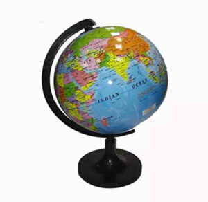 Globe for Students 20 CM Diametere, World Political Table Top Globe in Nepali Medium By Mitrata