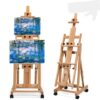 studio easel Artist Easel /Multifunctional Heavy Duty Wooden Studio Easel - Holds Canvas Upto 7.5 Feet | Studio Easel For Artists